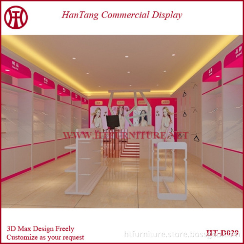 Fashion lady clothes stand showcase for shop decoration
